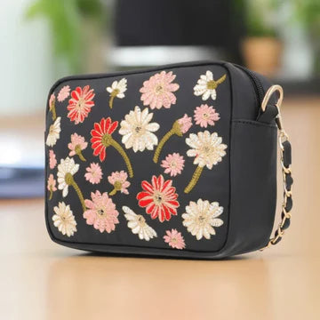 Embroidered Charm black