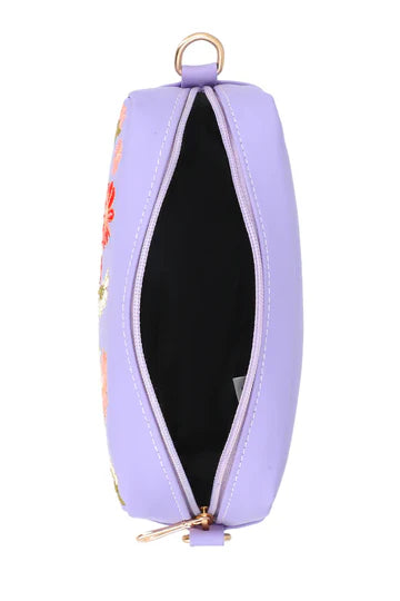 Embroidered Charm Purple